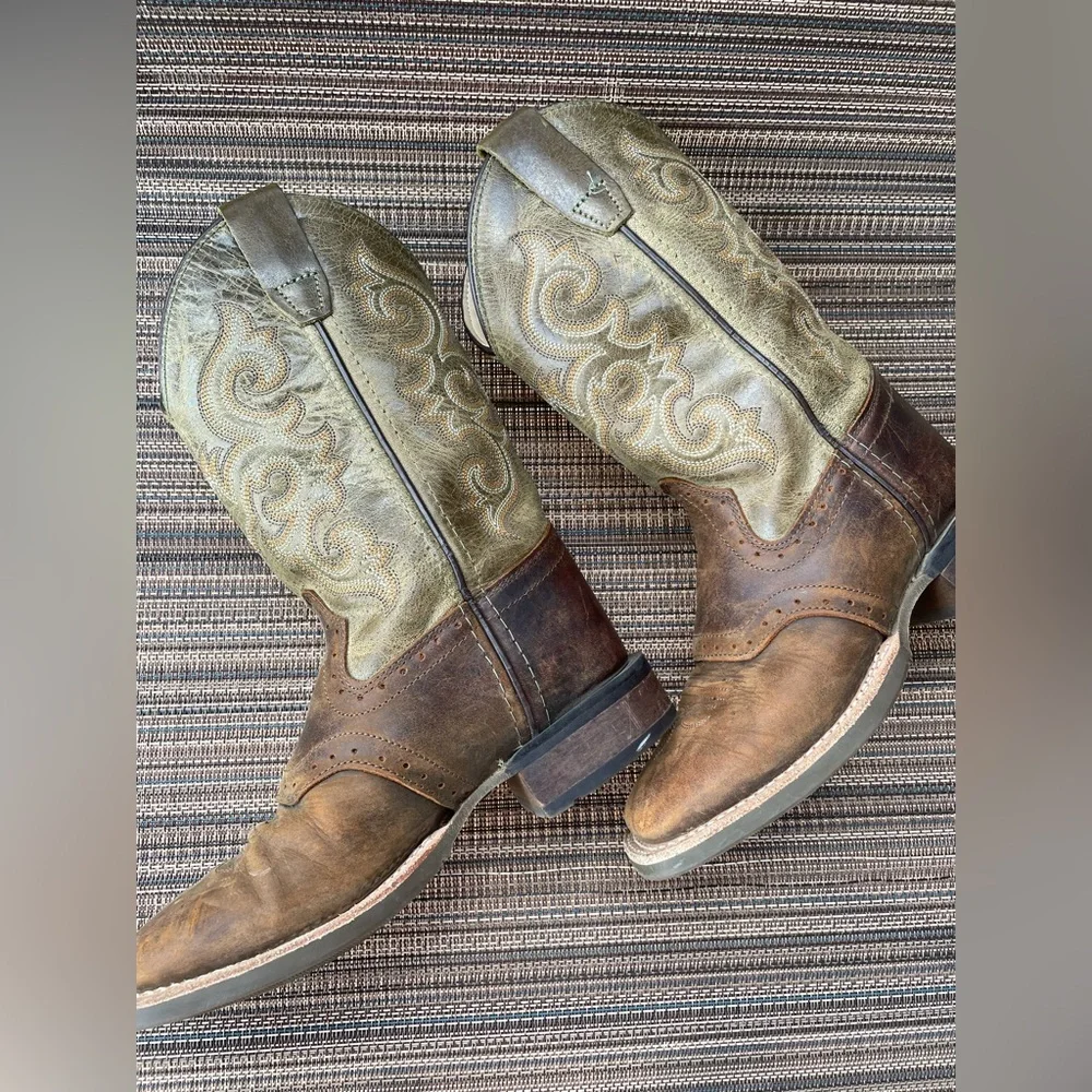 Boys Old West Cowboy Boots ~ Square Toe